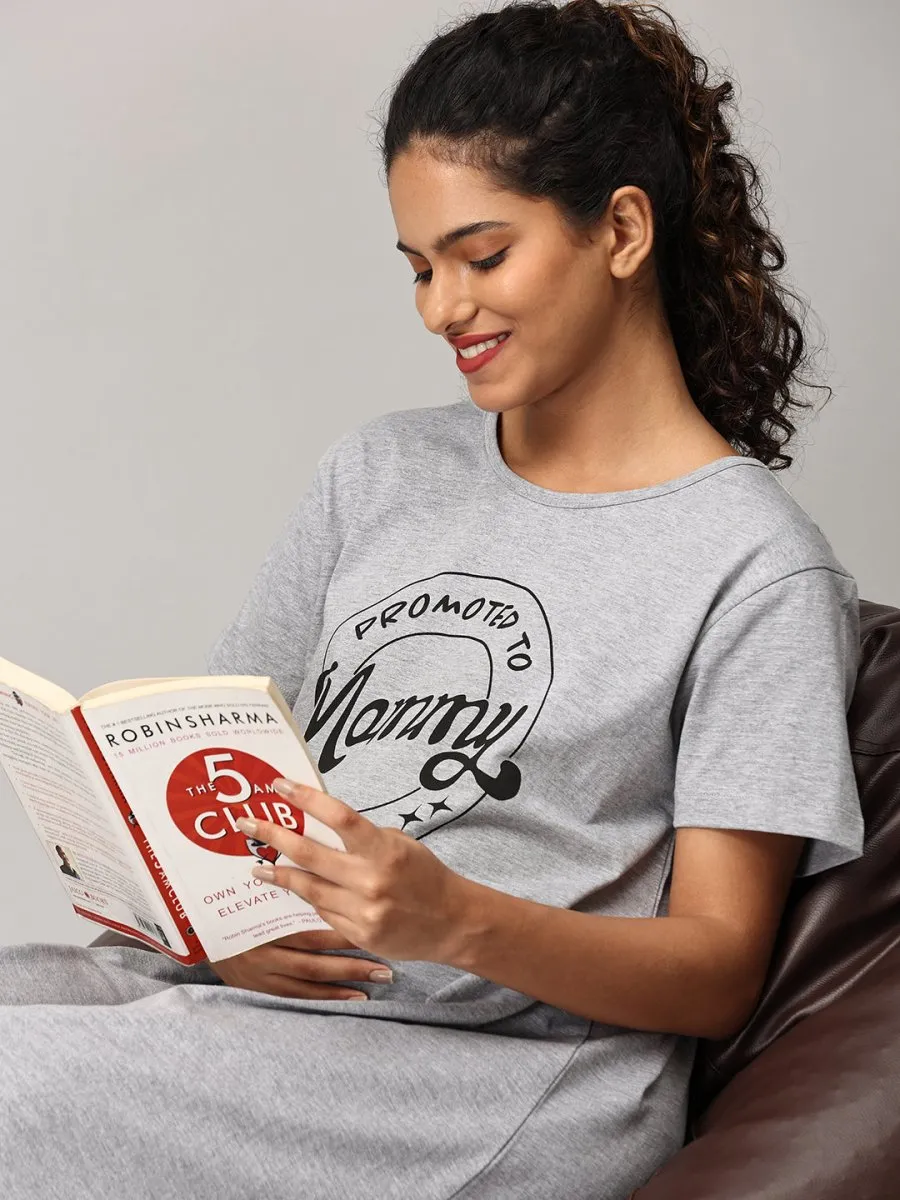 Promoted To Mummy Oversized Maternity T shirt Dress