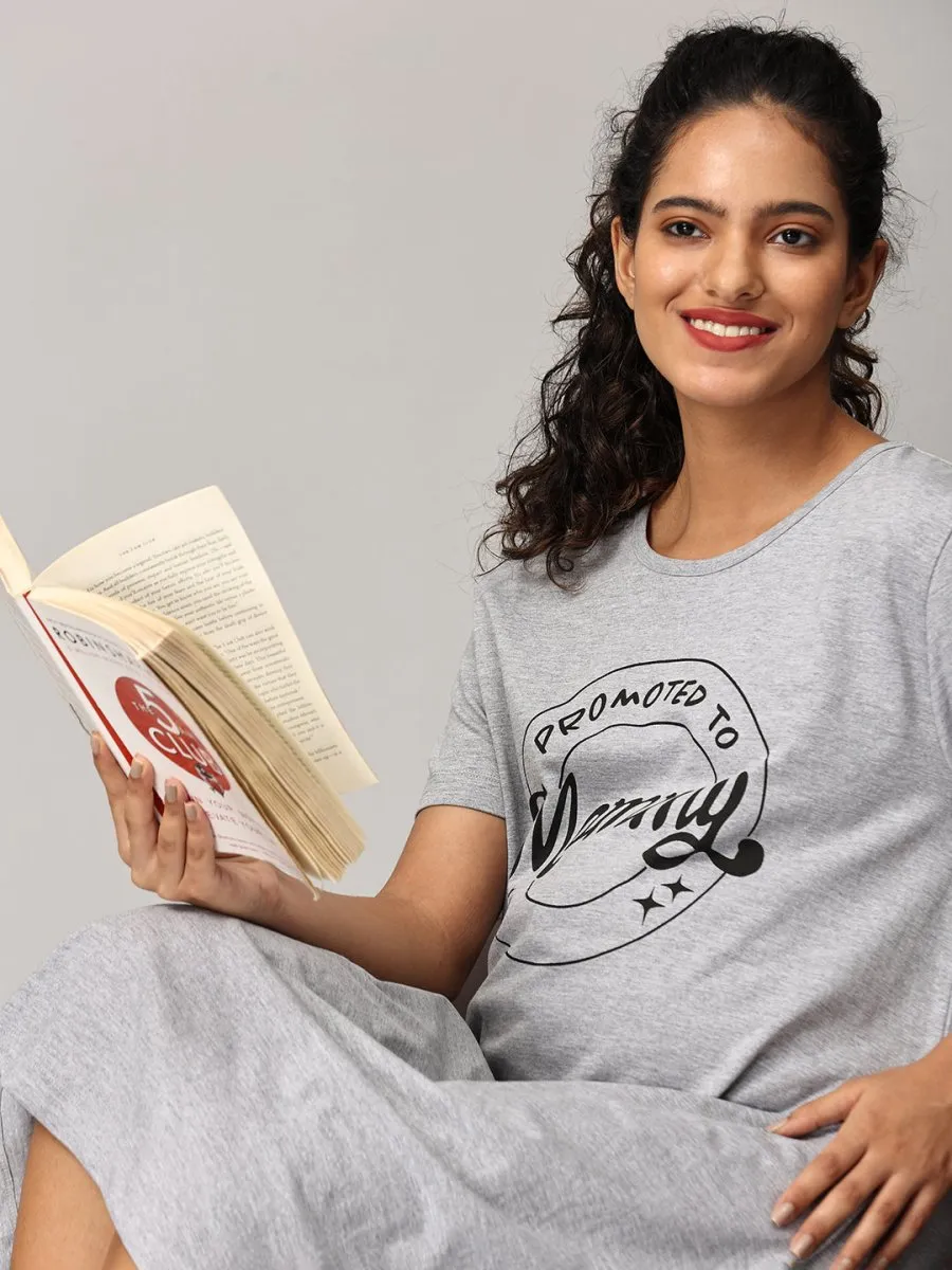Promoted To Mummy Oversized Maternity T shirt Dress