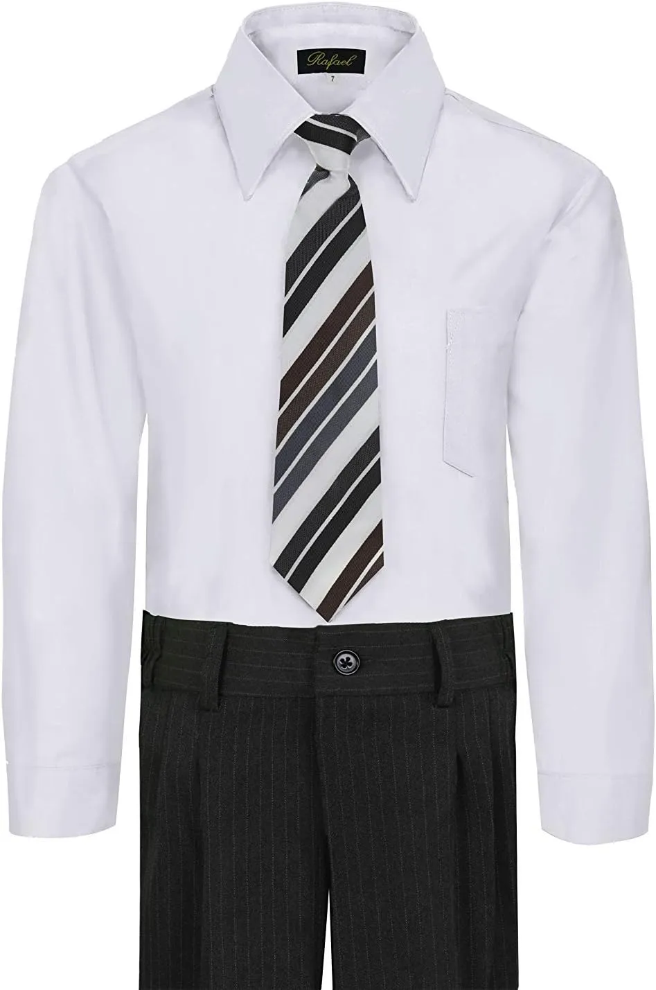 Rafael Boy's Dress Shirt & Tie
