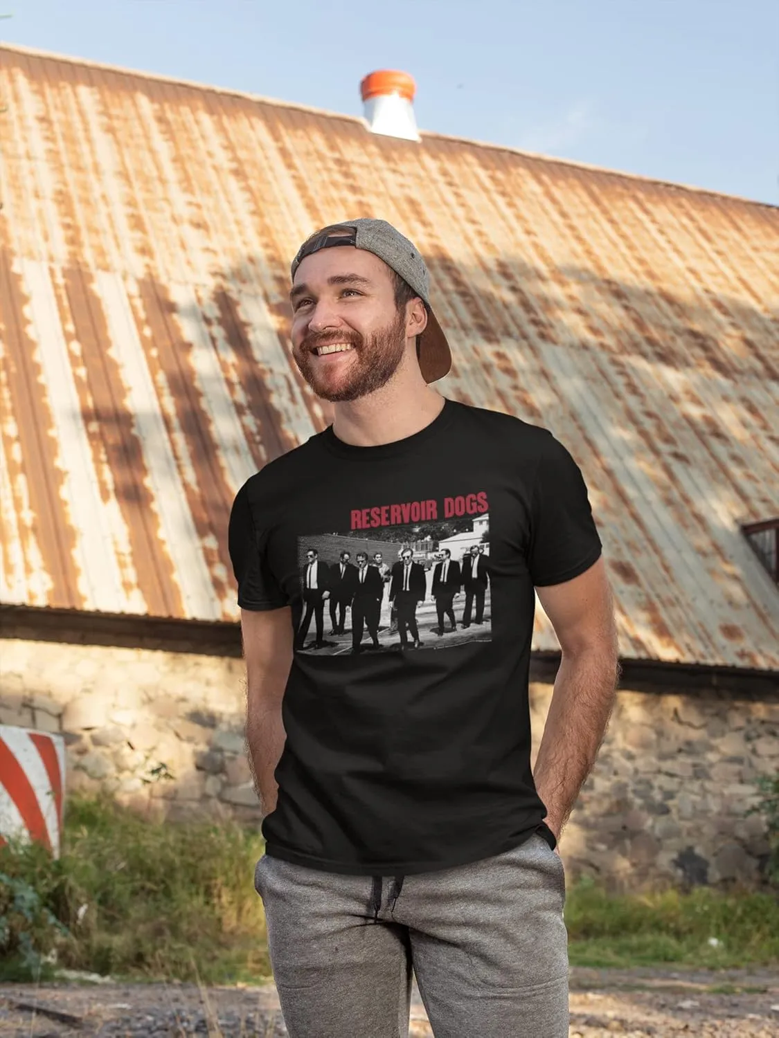 Reservoir Dogs T Shirt Group Shot Adult Short Sleeve T Shirts 90s Movies Graphic Tees