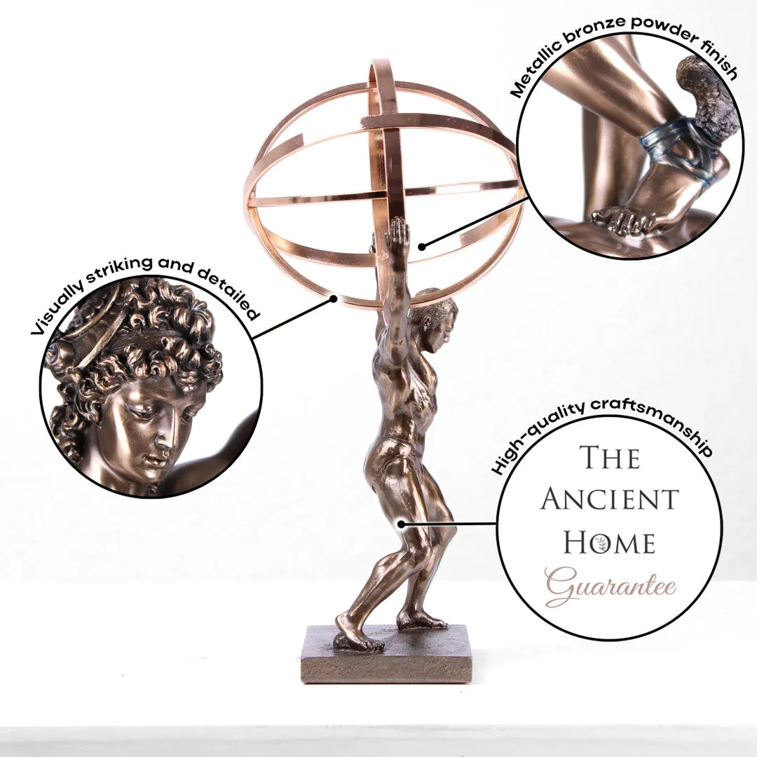Sculpture of Atlas (Cold Cast Bronze Statue)