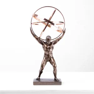 Sculpture of Atlas (Cold Cast Bronze Statue)