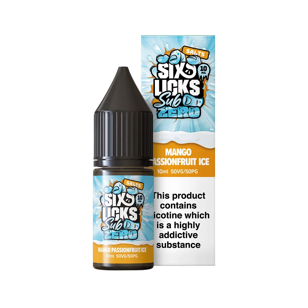 Six Licks Sub Zero 10ml Salt