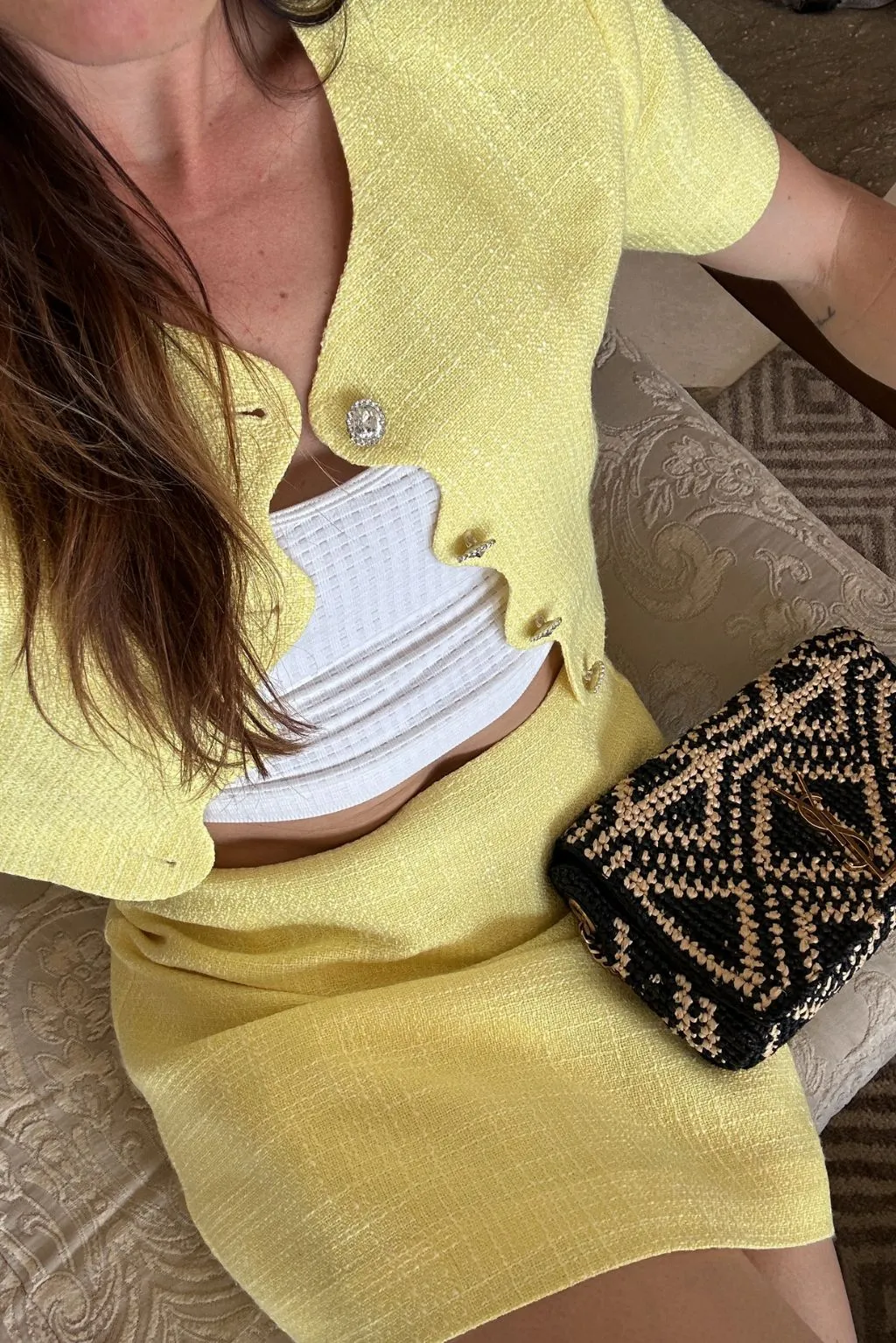 Sunday Yellow Cropped Jacket