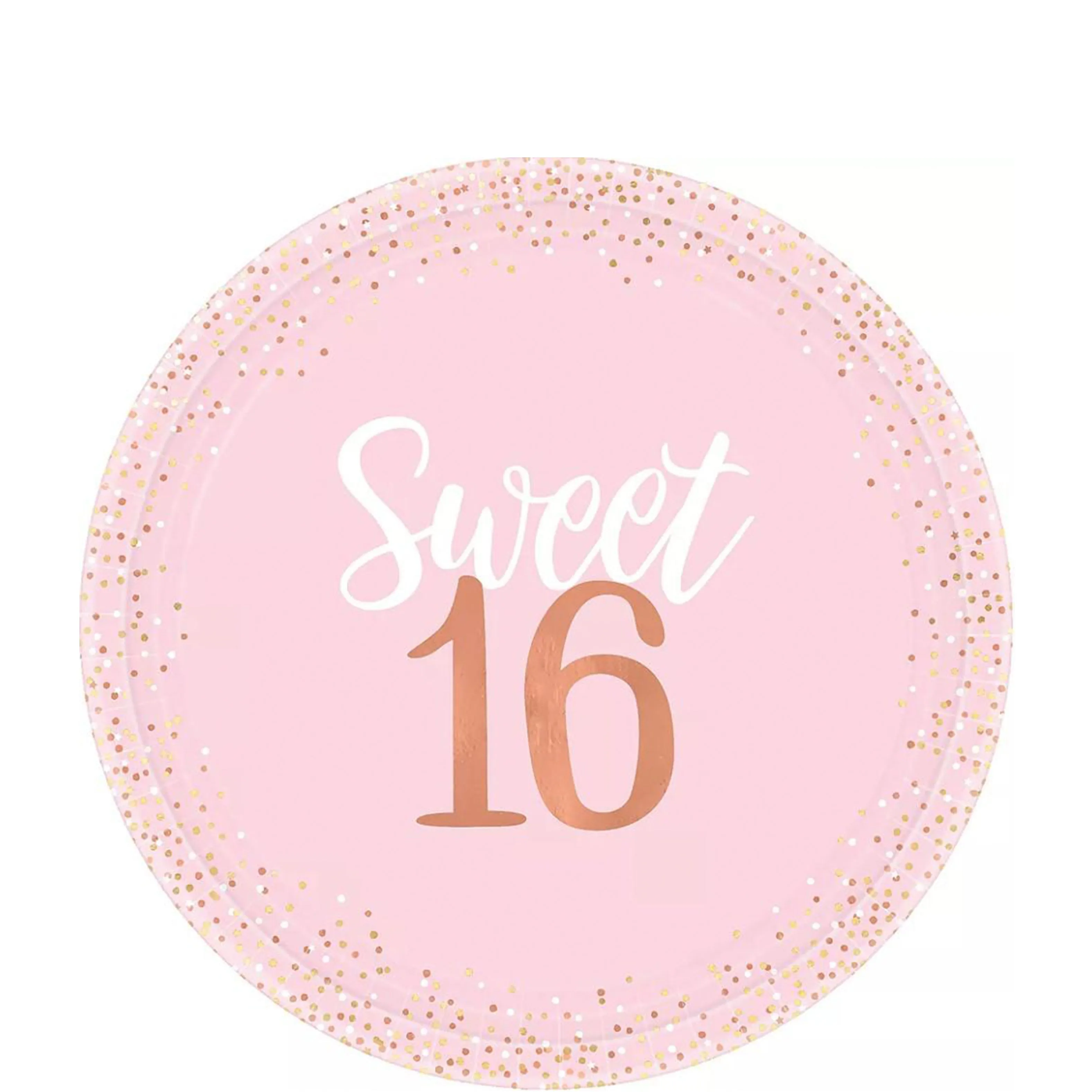 Sweet 16 Pink Lunch Plates | 8ct