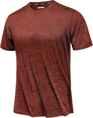 TACVASEN Workout Shirts for Men Short Sleeve Athletic Quick Dry fit Shirts for Running