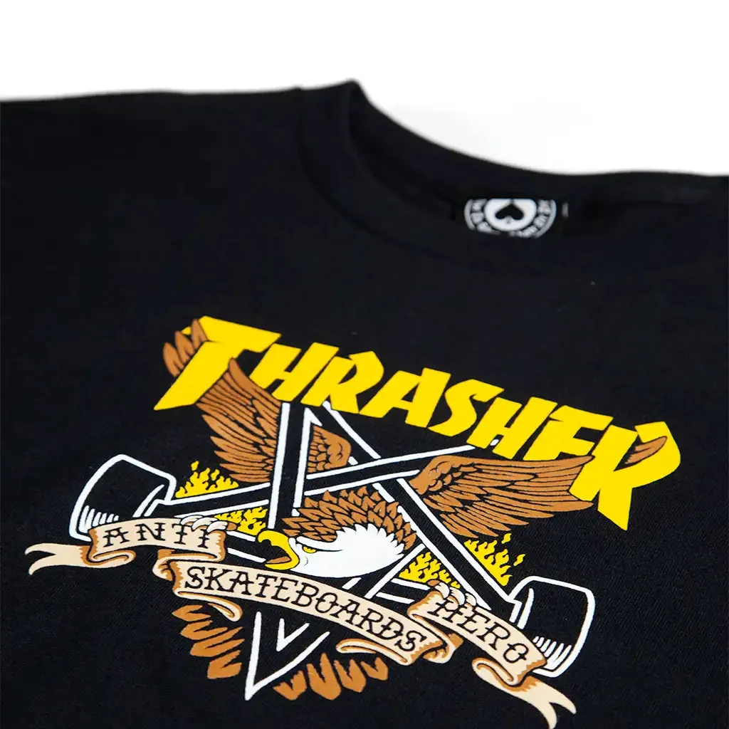Thrasher x Anti-Hero Eaglegram T-Shirt Black
