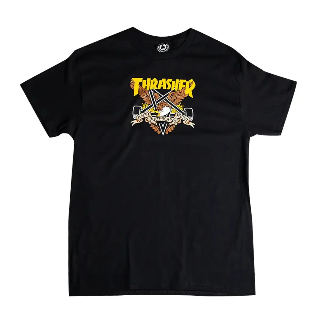 Thrasher x Anti-Hero Eaglegram T-Shirt Black