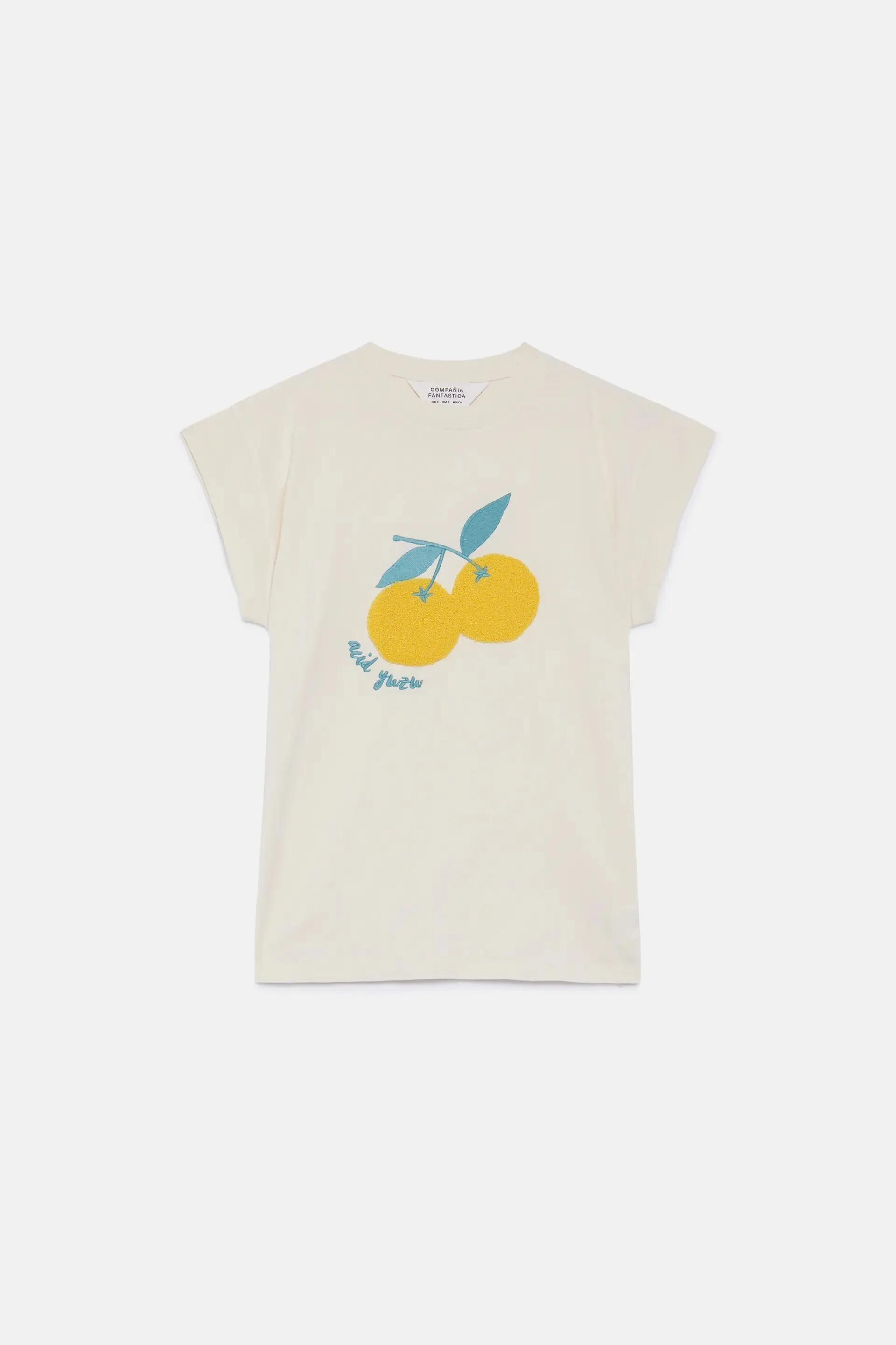 White Yuzu short sleeve t-shirt
