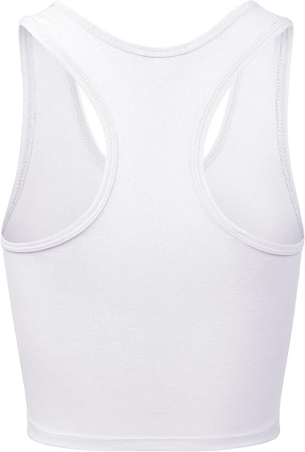Women Sleeveless Racerback Crop Camisole Tank Tops Cotton Basic Shirts