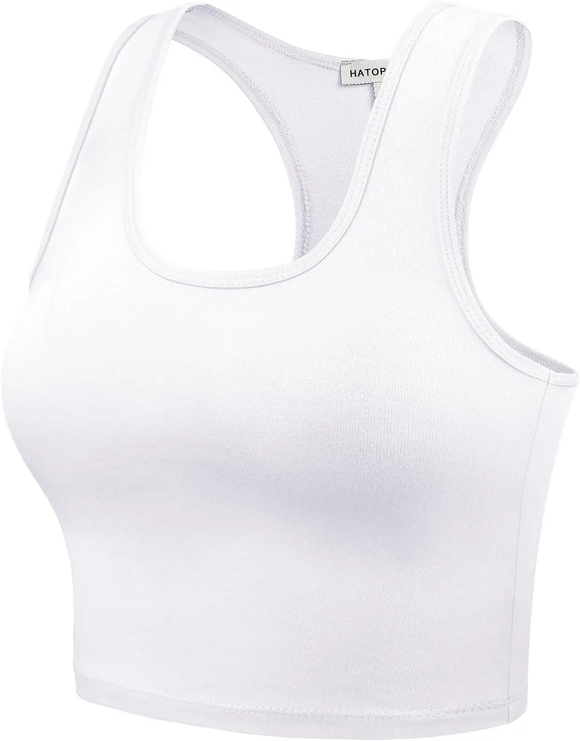 Women Sleeveless Racerback Crop Camisole Tank Tops Cotton Basic Shirts
