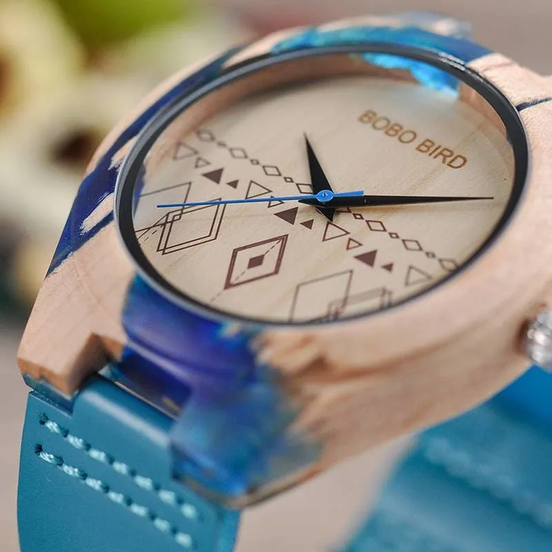 Women's Blue Genuine Leather Watch
