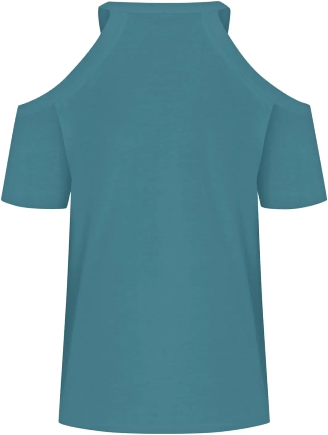 Womens Summer Cold Shoulder Tshirts Casual V Neck Tops Short Sleeve Loose Fit Blouse Trendy Solid Clothing 2025